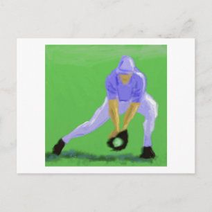 Baseball-Fang-Kunst Postkarte