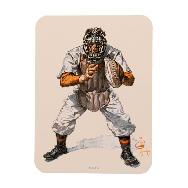 Baseball-Fänger Magnet (Vertikal)