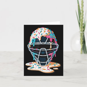 Baseball-Fangmaske Eiscreme Treibhauseffekt Baseba Karte