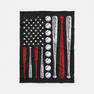 Baseball-Fans Amerikanische Flagge Unabhängigkeits Fleecedecke