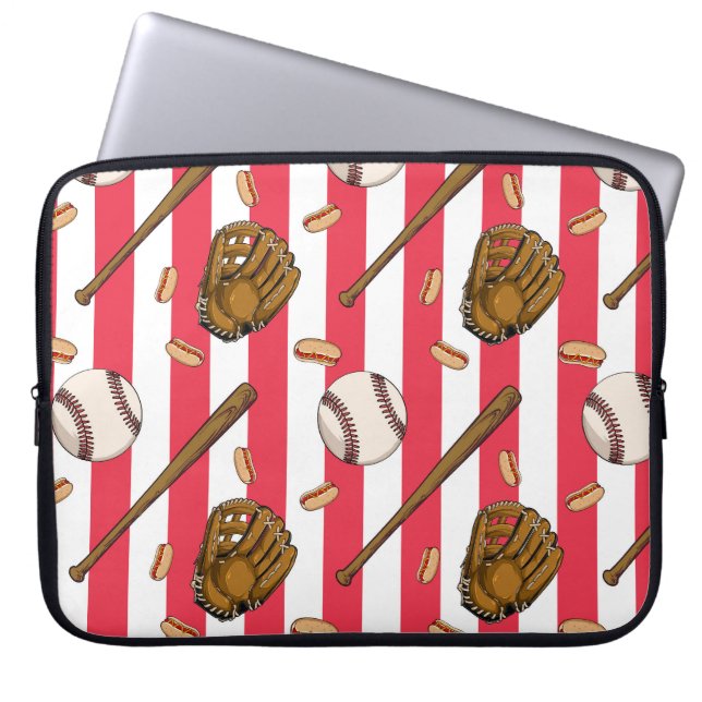 Baseball-Fans Laptop-Hülle Laptopschutzhülle (Vorderseite)