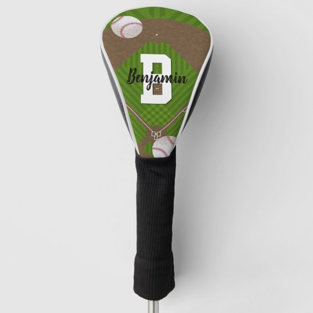 Baseball-Fans-Treiber Golf Headcover (Vorderseite)