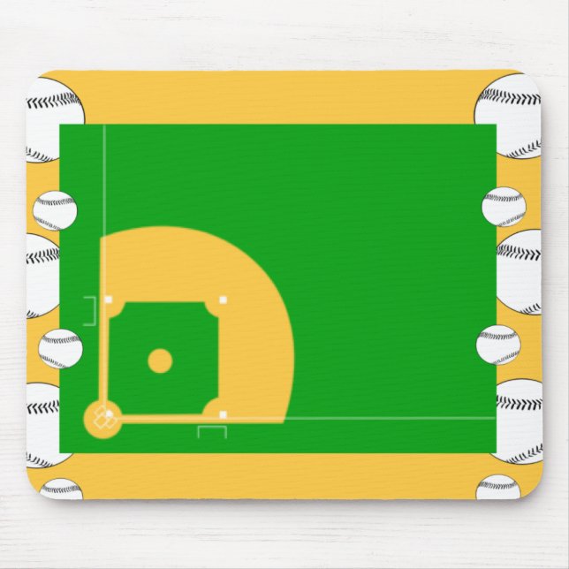 Baseball-Feld Mousepad (Vorne)