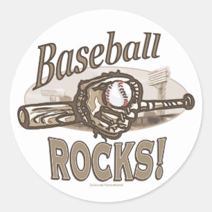 Baseball-Felsen! Aufkleber