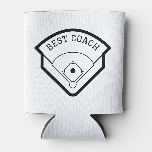 Baseball Field Einzigartiges Coach-Geschenk Dosenkühler (Vorderseite)