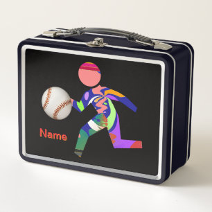 Baseball-Figur  Metall Brotdose