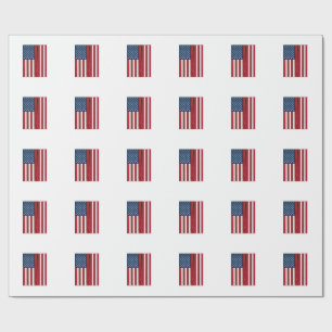 Baseball-Flagge abgenutzt Vintage-Vektor-Design_1 Geschenkpapier