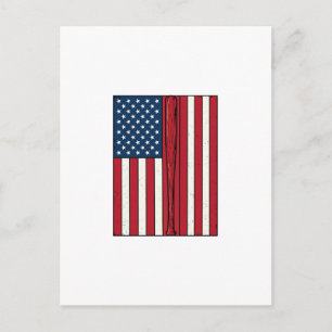 Baseball-Flagge abgenutzt Vintage-Vektor-Design_1 Postkarte