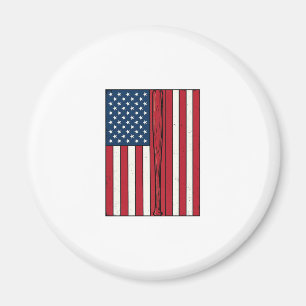 Baseball-Flagge abgenutzt Vintage-Vektordesign_1 Magnet