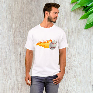 Baseball-Flaming T-Shirt