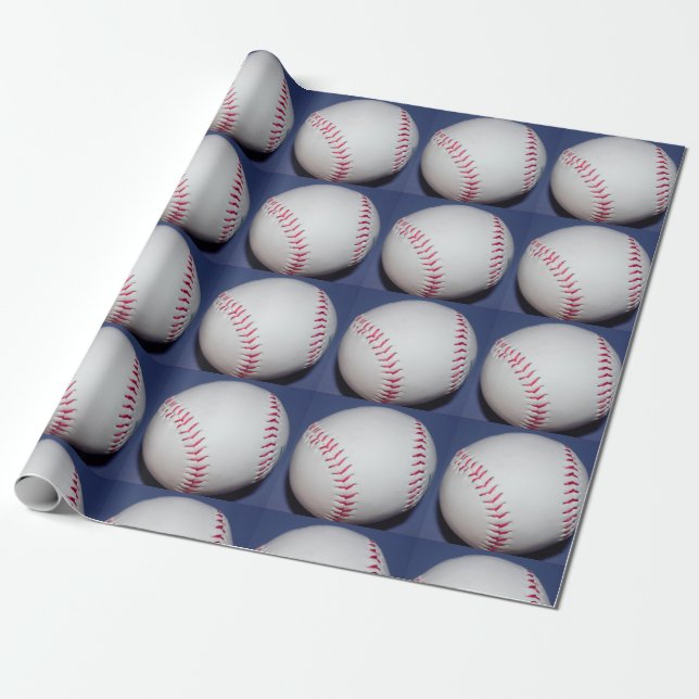 Baseball-Foto Geschenkpapier (Ungerollt)