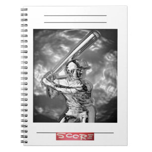 BASEBALL Foto-Notizbuch (80 Seiten B&W) Notizblock
