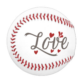 Baseball für Liebhaber am Valentinstag mit Liebe