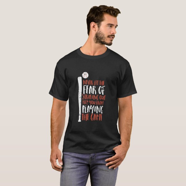Baseball für motivierend Inspirationssportangebote T-Shirt (Vorne ganz)