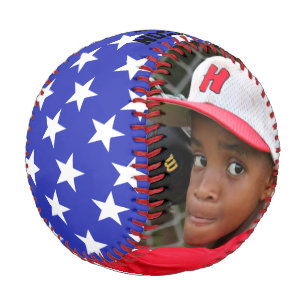 Baseball für persönliches Foto mit Name und Jahr