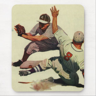 Baseball für Vintage Sportarten, Spieler, der in Z Mousepad