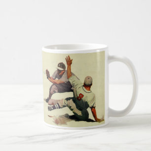 Baseball für Vintage Sportarten, Spieler, der in Z Tasse