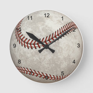 Baseball Game American Past-time Sports Runde Wanduhr