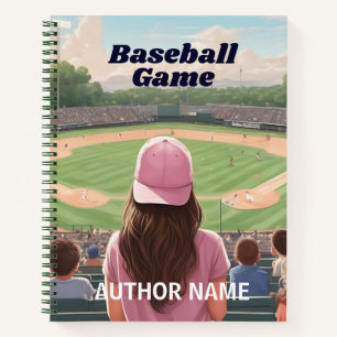 Baseball Game Book Cover Inspiration Notebook Notizbuch