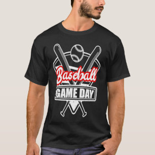 Baseball Game Day Baseball Bat Loops für Männer Ki T-Shirt