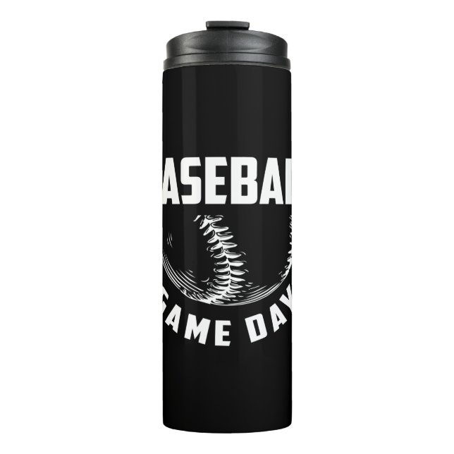 Baseball Game Day Thermosbecher (Vorderseite)