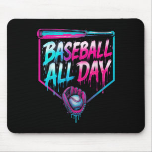 Baseball-Ganztagseis-Zuhause Mousepad