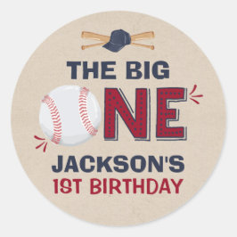 Baseball-Gastgeschenk-Tag Vintag Baseball-Sticker Runder Aufkleber