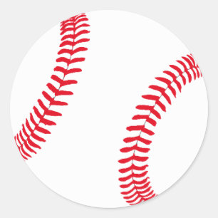 Baseball Gear Runder Aufkleber
