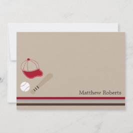 Baseball Gears Flat Danke, Mitteilungskarten