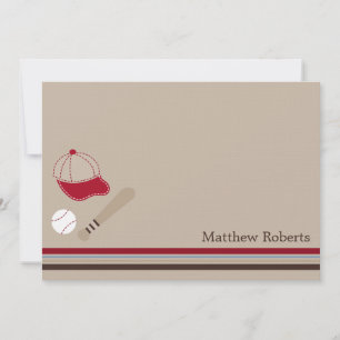 Baseball Gears Flat Vielen Dank, Mitteilungskarten