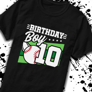 Baseball Geburtstag 10 Jahre alter Junge 10. Gebur T-Shirt