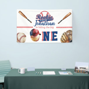 Baseball Geburtstag   1. Geburtstag Banner