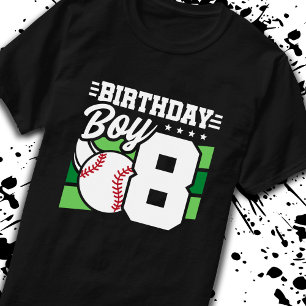 Baseball Geburtstag 8 Jahre alter Junge 8. Geburts T-Shirt