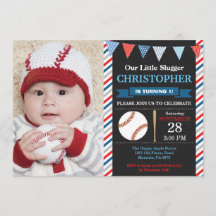 Baseball Geburtstag Einladung 1. Geburtstag Party