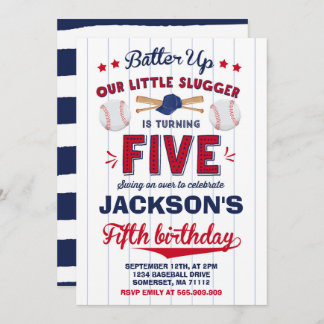 Baseball Geburtstag Einladung Baseball 5. Geburtst