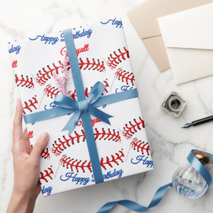 Baseball-Geburtstag Geschenkpapier