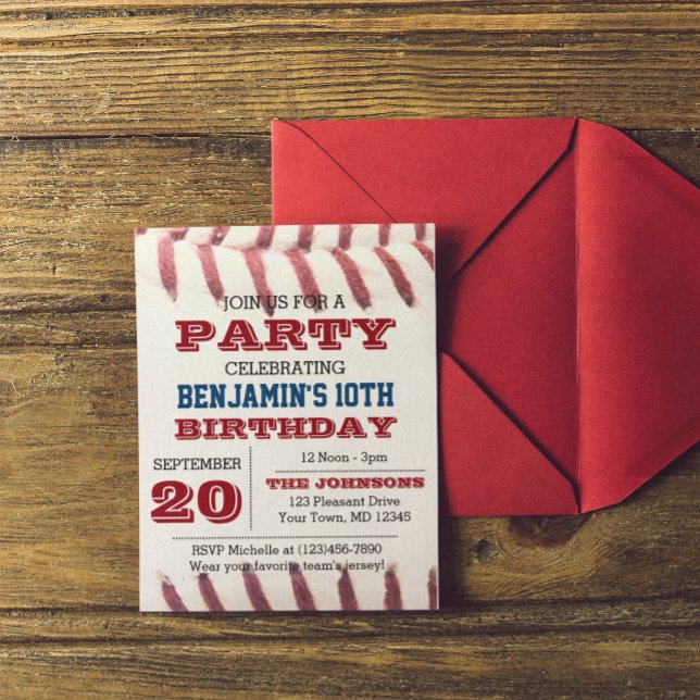 Baseball Geburtstag Jeden Anlaß Einladung (Von Creator hochgeladen)