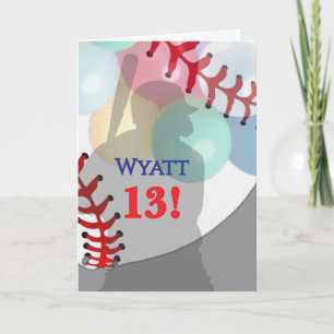 Baseball-Geburtstag Karte