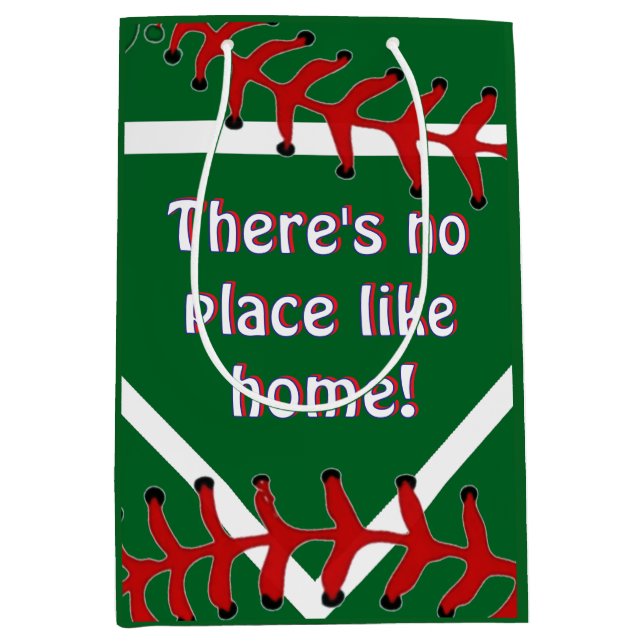 Baseball-Geburtstag  Mittlere Geschenktüte (Vorderseite)