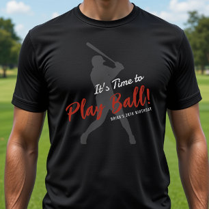 Baseball-Geburtstagsfeier Es ist Zeit, Ball zu spi T-Shirt