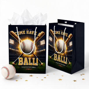 Baseball-Geburtstagsfeier Sport-Thema Mittlere Geschenktüte