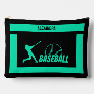 Baseball Geburtstagsgeschenk, Baseball Player Girl Zubehörtasche