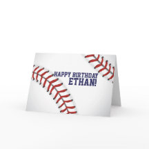 Baseball-Geburtstagskarte