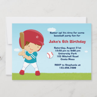 Baseball-Geburtstagspartei Einladung