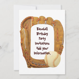 Baseball Geburtstagspartei Einladung Ankündigung