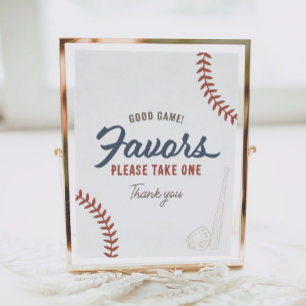 Baseball Geburtstagsparty bevorzugt Signatur Poster