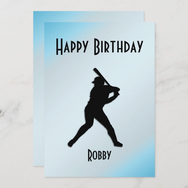 Baseball Geburtstagsparty Einladung (Vorne/Hinten)