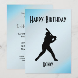 Baseball Geburtstagsparty Einladung