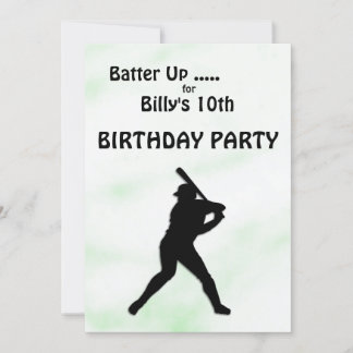 Baseball Geburtstagsparty Einladung