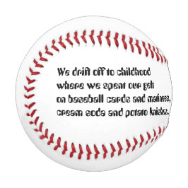 Baseball-Gedicht-Geschenk Baseball